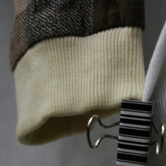 Vintage 60's Angelique IMP Multi-Brown Check Cotton Crop Jacket w/Hood SZ M GC - Picture 4 of 11